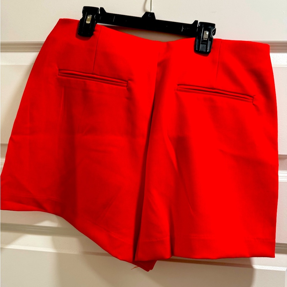 Francesca's Collections High Waist Red Skort
